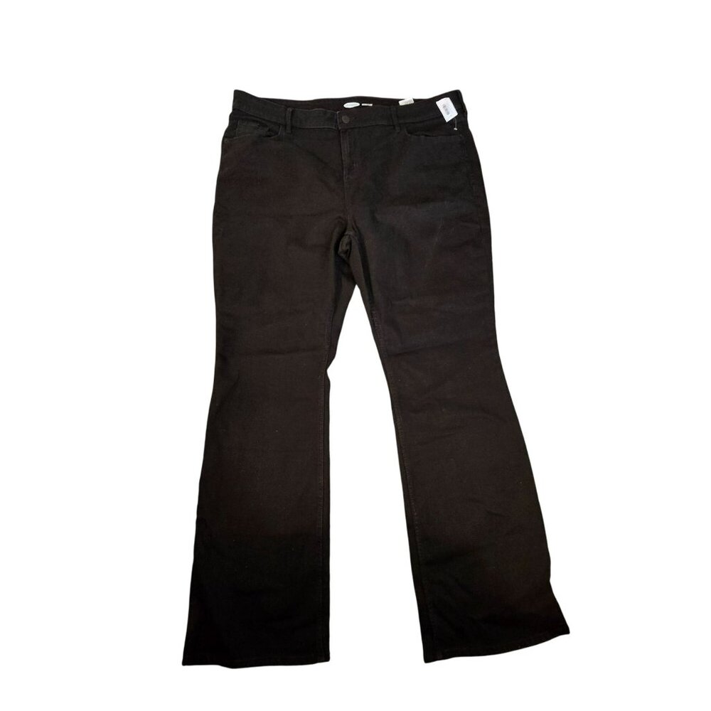 Old Navy Womens Black Flare Jeans NWT Mid-Rise Stretch Size 18 JJ3856 - Picture 3 of 11